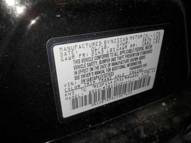 2018 NISSAN SENTRA S 3N1AB7APXJY327633