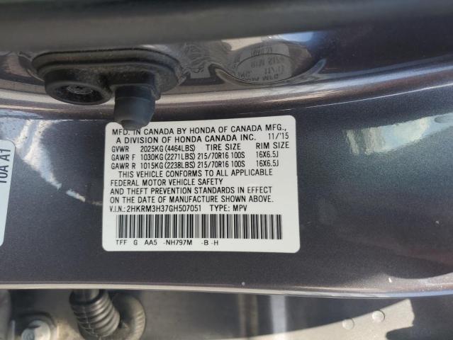 2016 HONDA CR-V LX 2HKRM3H37GH507051