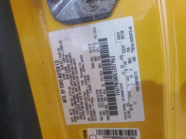 2016 FORD MUSTANG 1FATP8EM0G5207963