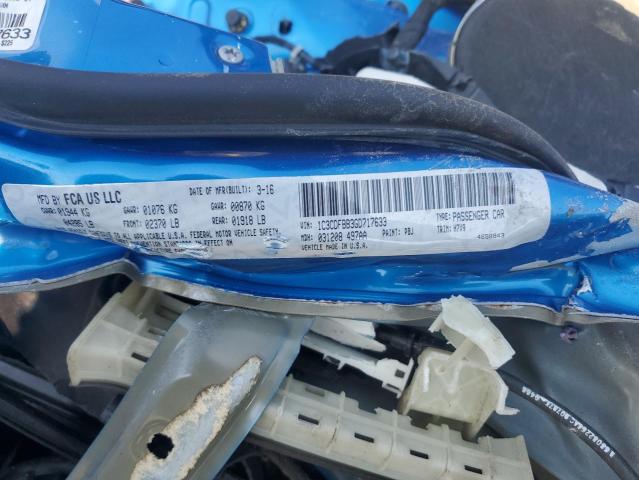 2016 DODGE DART SXT 1C3CDFBB3GD717633