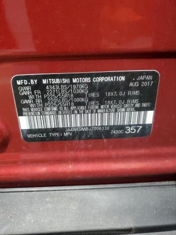 2018 MITSUBISHI OUTLANDER JA4AR3AW8JZ006330