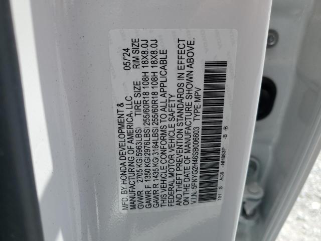 2025 HONDA PILOT EXL 5FNYG2H46SB006603