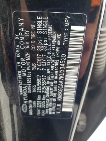 2019 HYUNDAI KONA SEL KM8K6CAA7KU334520