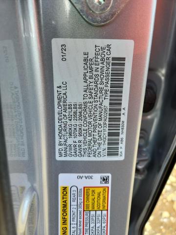 2023 HONDA ACCORD EX 1HGCY1F33PA002957