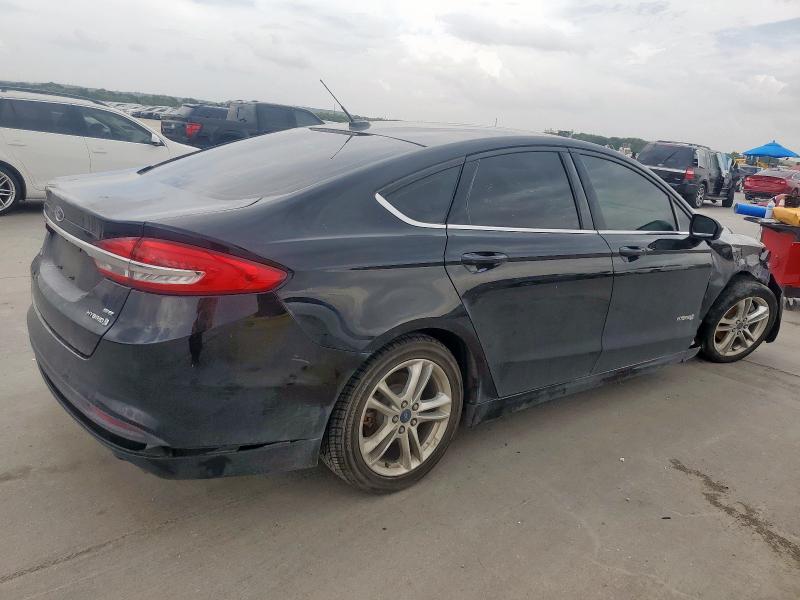 FORD FUSION SE 2018 black  hybrid engine 3FA6P0LU4JR140256 photo #4