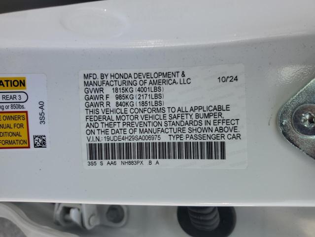 2025 ACURA INTEGRA 19UDE4H29SA006975