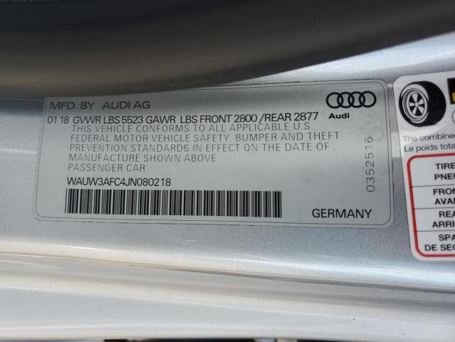 2018 AUDI A7 PREMIUM WAUW3AFC4JN080218