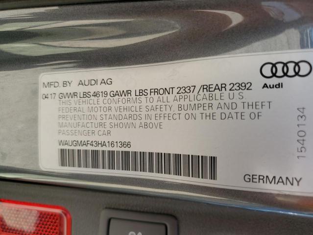 2017 AUDI A4 ULTRA P WAUGMAF43HA161366