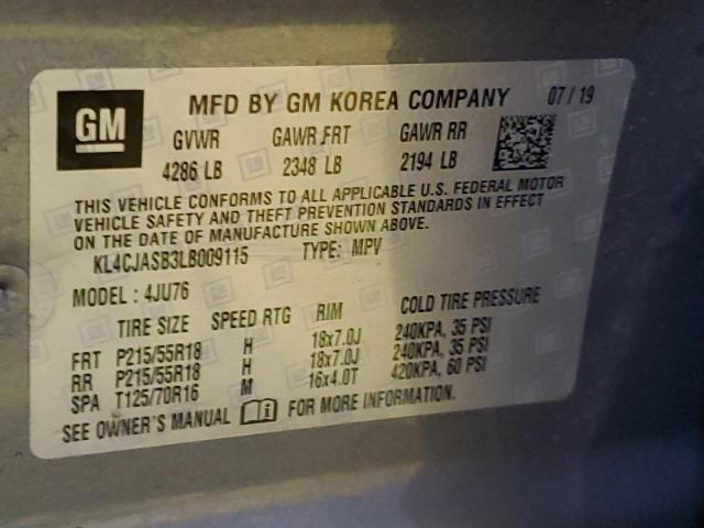2020 BUICK ENCORE PRE KL4CJASB3LB009115