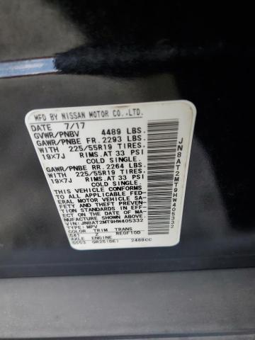 2017 NISSAN ROGUE S JN8AT2MT9HW405332