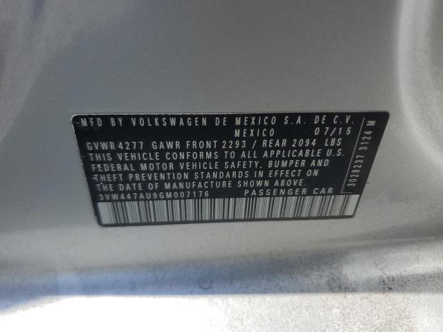 2016 VOLKSWAGEN GTI S/SE 3VW447AU9GM007176