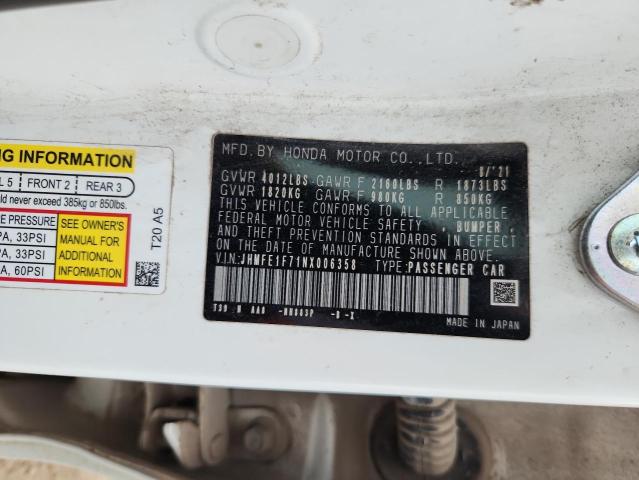 2022 HONDA CIVIC EX - JHMFE1F71NX006358