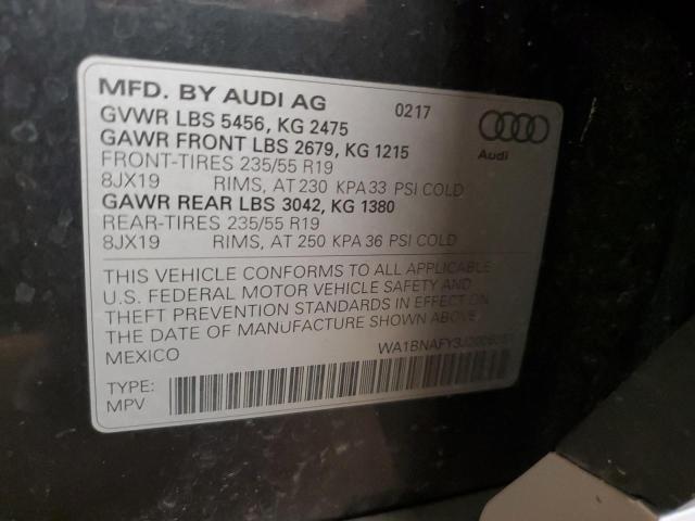 2018 AUDI Q5 PREMIUM WA1BNAFY3J2006551