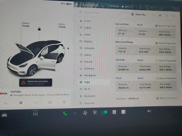 2021 TESLA MODEL Y 5YJYGDEE5MF201250