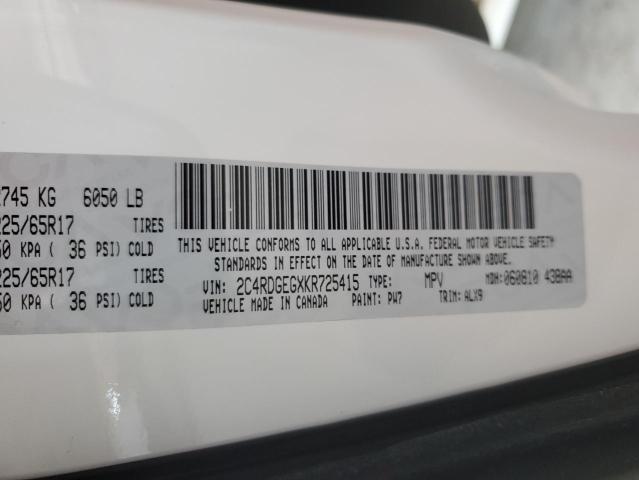 2019 DODGE GRAND CARA 2C4RDGEGXKR725415