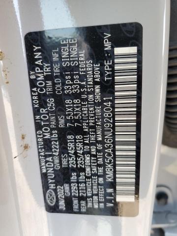 2022 HYUNDAI KONA LIMIT - KM8K5CA36NU928041