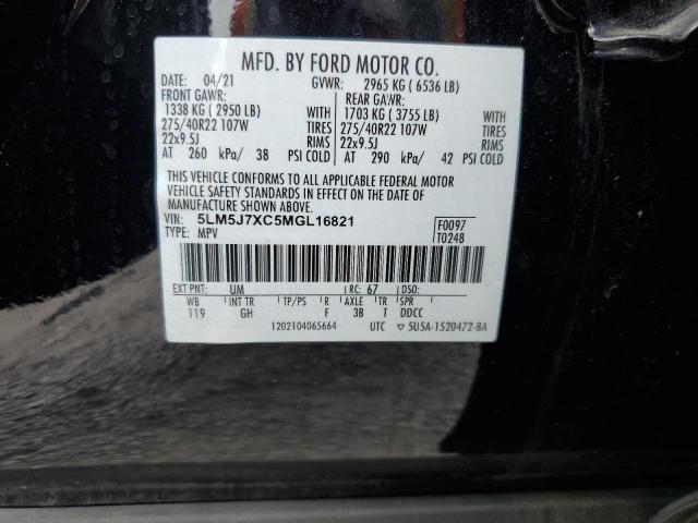 2021 LINCOLN AVIATOR RE 5LM5J7XC5MGL16821