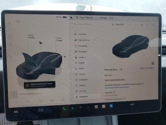 2024 TESLA MODEL 3 5YJ3E1EA5RF831918