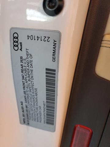 2022 AUDI A4 PREMIUM WAUEAAF47NN014617
