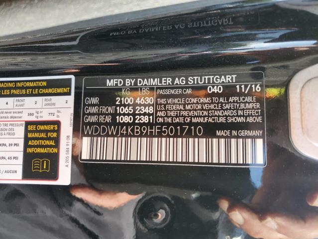 2017 MERCEDES-BENZ C 300 4MAT WDDWJ4KB9HF501710