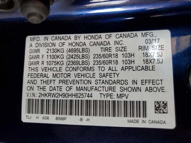 2017 HONDA CR-V TOURI 2HKRW2H90HH625744