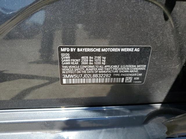 2020 BMW M340I 3MW5U7J02L8B32282