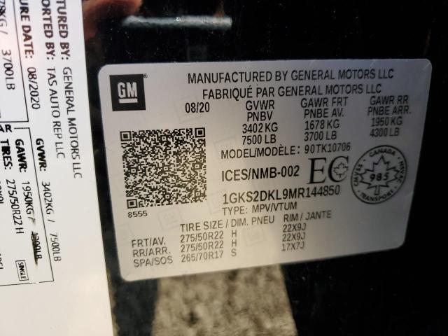 2021 GMC YUKON DENA 1GKS2DKL9MR144850