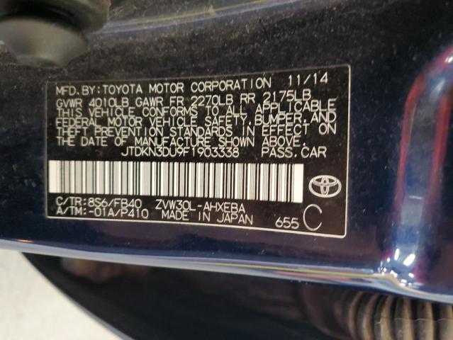 2015 TOYOTA PRIUS - JTDKN3DU9F1903338