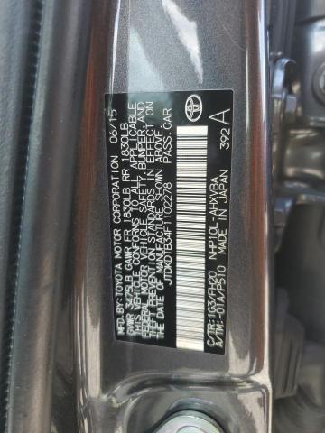 2015 TOYOTA PRIUS C JTDKDTB34F1102278