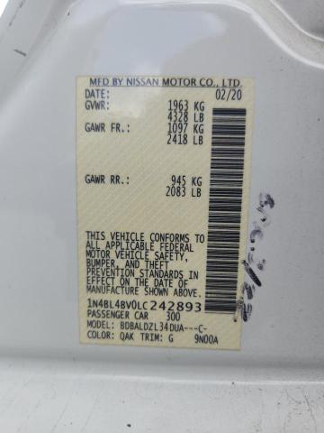 2020 NISSAN ALTIMA S - 1N4BL4BV0LC242893