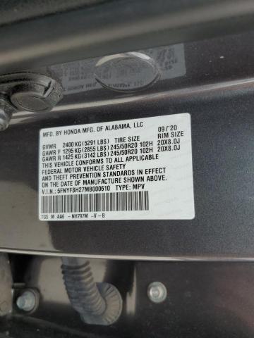 2021 HONDA PASSPORT S 5FNYF8H27MB000610