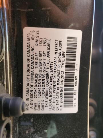 2016 HONDA CR-V EX 2HKRM4H51GH709102