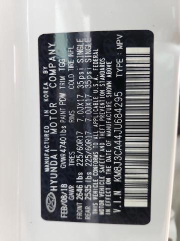 2018 HYUNDAI TUCSON SEL KM8J3CA44JU684295