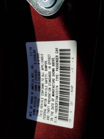 2017 HONDA ACCORD LX 1HGCR2F31HA103774