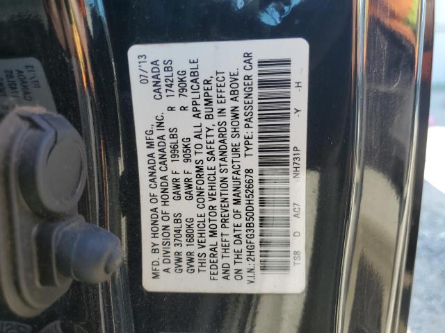 2013 HONDA CIVIC LX - 2HGFG3B50DH526678