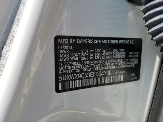 2014 BMW X3 XDRIVE2 - 5UXWX9C53E0D34730