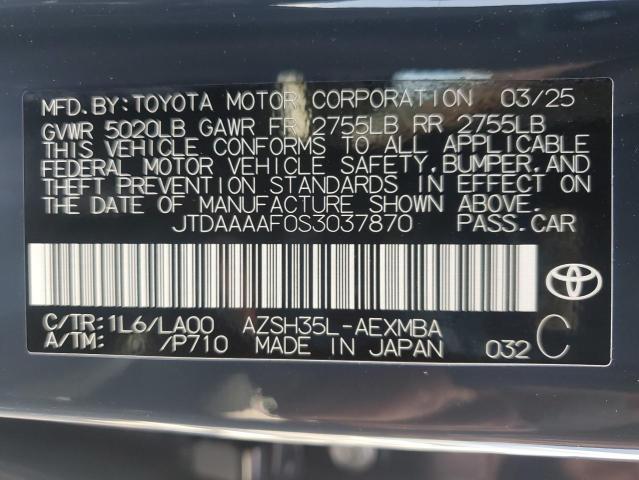 2025 TOYOTA CROWN XLE JTDAAAAF0S3037870
