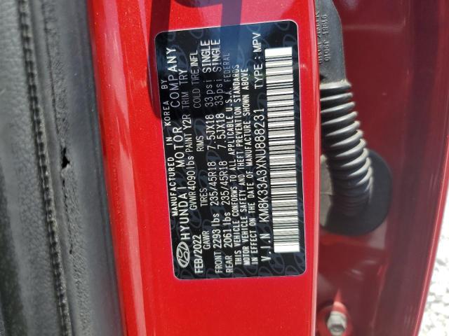 2022 HYUNDAI KONA N LIN KM8K33A3XNU888231