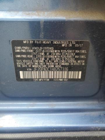 2017 SUBARU CROSSTREK JF2GPADC1H8257316