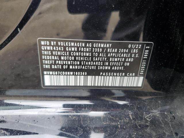 2022 VOLKSWAGEN GTI S WVWG87CD8NW160369