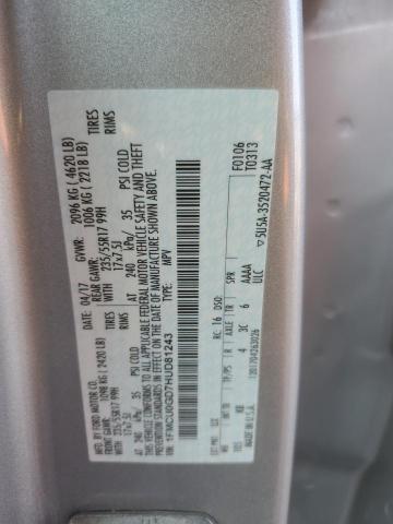 2017 FORD ESCAPE SE 1FMCU0GD7HUD81243