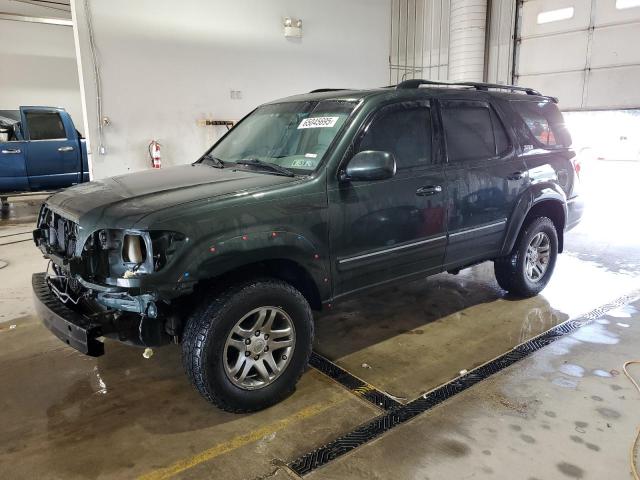 TOYOTA SEQUOIA SR 2007 green  gas 5TDBT44A17S289018 photo #1