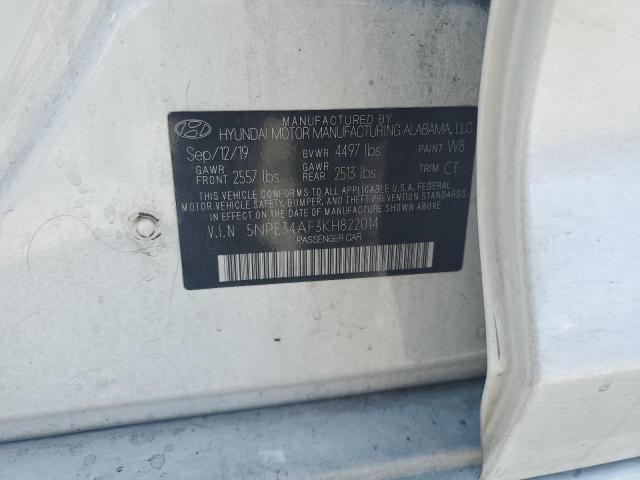 2019 HYUNDAI SONATA LIM 5NPE34AF3KH822014