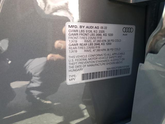 2022 AUDI Q3 PREMIUM - WA1EECF33N1137200