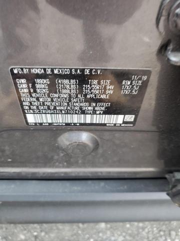 2020 HONDA HR-V LX 3CZRU6H3XLM710242