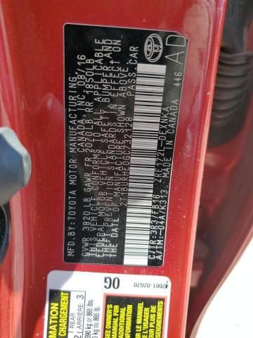2016 TOYOTA COROLLA L - 2T1BURHE0GC732128