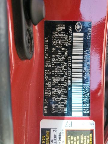 2014 TOYOTA CAMRY HYBR - 4T1BD1FKXEU128639