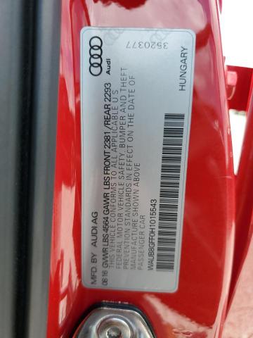 2017 AUDI A3 PREMIUM - WAUB8GFF0H1015543