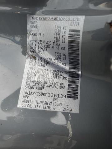 2024 NISSAN MURANO SL 5N1AZ2CS9RC126139