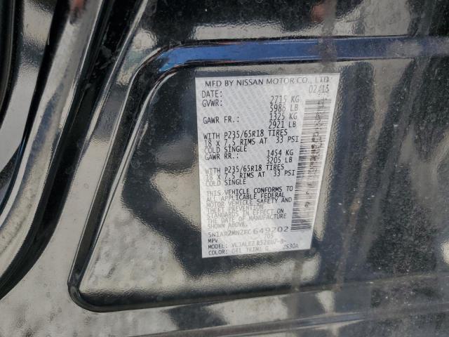2015 NISSAN PATHFINDER 5N1AR2MN2FC649202